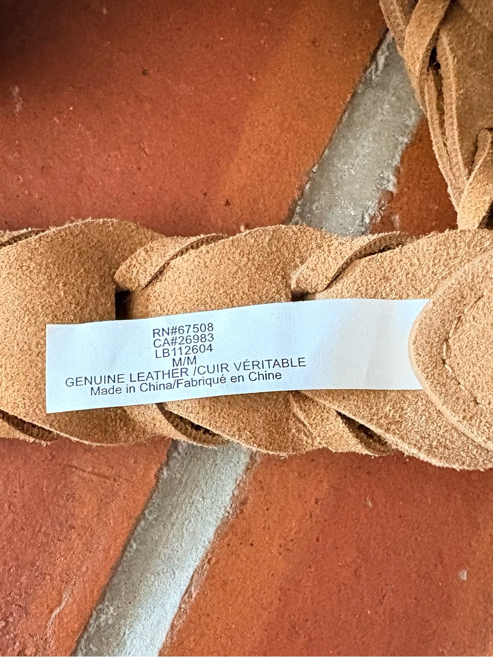 House of Harlow 1960 Women’s Caramel Braided Belt Adjustable Buckle Size M NWT - Picture 4 of 7